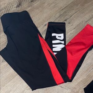 Medium pink brand tights